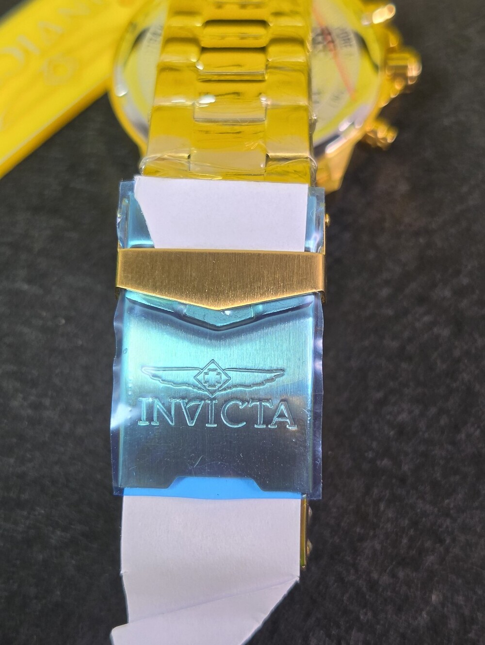 Invicta Specialty Men’s Watch 47mm Gold Tone Light Blue Dial Quartz 69794 - Picture 6 of 7